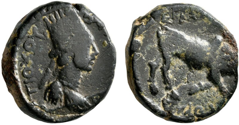 KINGS OF COMMAGENE. Mithradates II, circa 34-20 BC. AE (Bronze, 22 mm, 15.55 g, ...