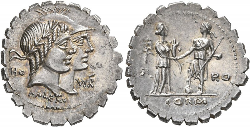 Q. Fufius Calenus and Mucius Cordus, 68 BC. Denarius (Silver, 23 mm, 3.94 g, 6 h...