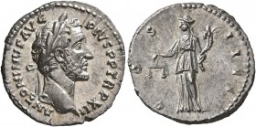 Antoninus Pius, 138-161. Denarius (Silver, 18 mm, 3.36 g, 6 h), Rome, 148-149. ANTONINVS AVG PIVS P P TR P XII Laureate head of Antoninus Pius to righ...