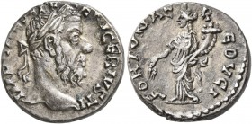 Pescennius Niger, 193-194. Denarius (Silver, 17 mm, 3.40 g, 6 h), Antioch. IMP CAES C PESC NIGER IVSTI Laureate head of Pescennius Niger to right. Rev...