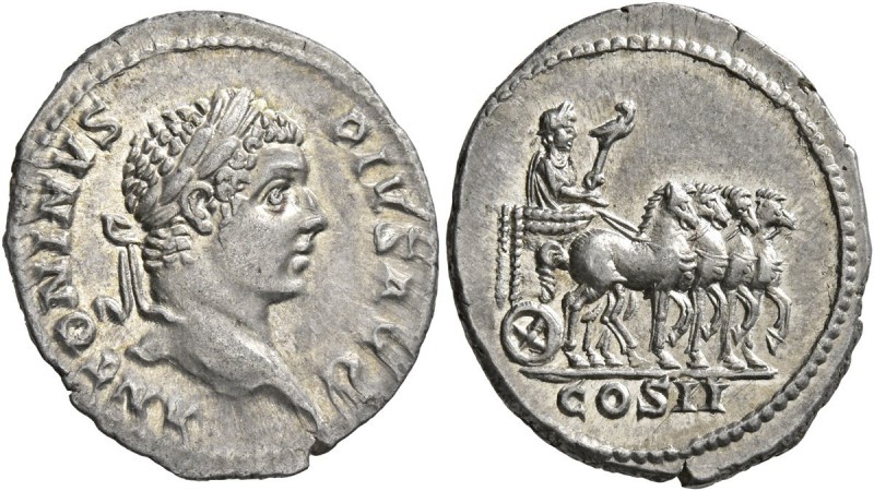Caracalla, 198-217. Denarius (Silver, 21 mm, 3.17 g, 12 h), Rome, 206. ANTONINVS...