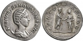 Tranquillina, Augusta, 241-244. Antoninianus (Silver, 21 mm, 4.89 g, 7 h), Rome, 241. SABINIA TRANQVILLINA AVG Diademed and draped bust of Tranquillin...