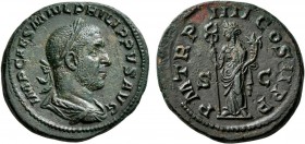 Philip I, 244-249. As (Copper, 27 mm, 10.23 g, 11 h), Rome, 247. IMP CAES M IVL PHILIPPVS AVG Laureate, draped and cuirassed bust of Philip I to right...