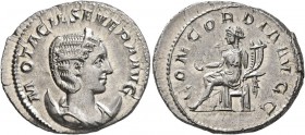 Otacilia Severa, Augusta, 244-249. Antoninianus (Silver, 23 mm, 4.53 g, 12 h), Rome. M OTACIL SEVERA AVG Diademed and draped bust of Otacilia Severa s...