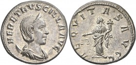 Herennia Etruscilla, Augusta, 249-251. Antoninianus (Silver, 22 mm, 5.02 g, 12 h), Antioch, 251. HER ETRVSCILLA AVG Diademed and draped bust of Herenn...