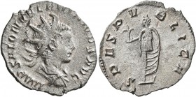 Saloninus, 260. Antoninianus (Silver, 22 mm, 2.24 g, 12 h), Cologne, summer 260. IMP SALON VALERIANVS AVG Radiate, draped and cuirassed bust of Saloni...
