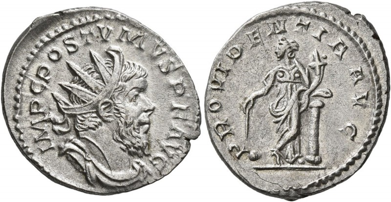Postumus, Romano-Gallic Emperor, 260-269. Antoninianus (Silver, 22 mm, 3.82 g, 6...