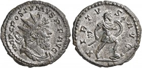 Postumus, Romano-Gallic Emperor, 260-269. Antoninianus (Billon, 21 mm, 4.51 g, 12 h), Cologne, 266. IMP C POSTVMVS P F AVG Radiate, draped and cuirass...