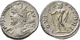 Postumus, Romano-Gallic Emperor, 260-269. Antoninianus (Silver, 20 mm, 3.60 g, 12 h), Cologne, 268. POSTVMVS AVG Radiate bust of Postumus to left, in ...