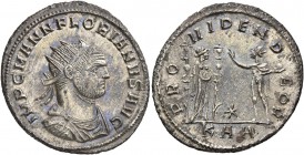 Florian, 276. Antoninianus (Silvered bronze, 24 mm, 3.87 g, 12 h), Serdica. IMP C M ANN FLORIANVS AVG Radiate, draped and cuirassed bust of Florian to...