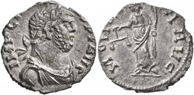 Carausius, Romano-British Emperor, 286-293. Denarius (Silver, 18 mm, 2.33 g, 12 h), Londinium (?), 286-287. IMP CA[RAVSIV]S P F AVG Laureate, draped a...