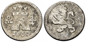 1800. Carlos IV. México. 1/4 de real. (AC. 128). Oxidaciones. Escasa. 0,73 g. (MBC-).