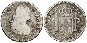 1800. Carlos IV. Lima. IJ. 1 real. (AC. 399). 2,87 g. BC-.