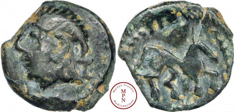 Carnutes, Région de la Beauce, Bronze au cheval et au sanglier, 60-40 avant J.-C...