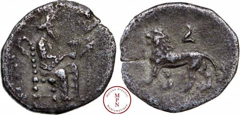 Cilicie, Tarsos, Mazaios, Obole, 361-334 avant J.-C., Av. Artaxerxes III assis s...