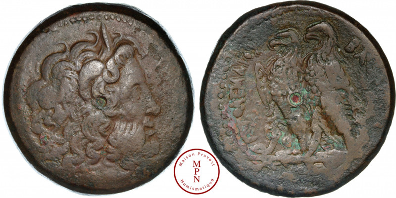 Égypte, Ptolémée II Philadelphe (283-246), Drachme, Av. Tête de Zeus à droite, R...
