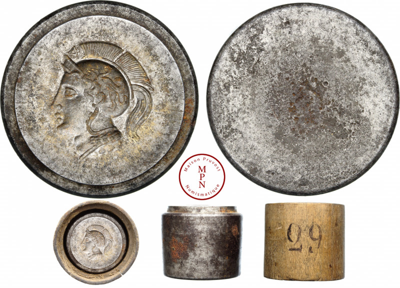 Lucania, Velia, Coin d'artiste en creux inspiré de l'avers du didrachme de Lucan...