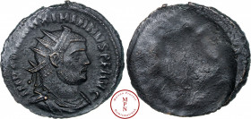 Maximin Hercule (285-310), Aurélianus, Uniface, Av. IMP C MAXIMIANVS PF AVG, Buste radié, drapé et cuirassé à droite, Billon, SUP, 3.37 g, 21.5 mm, Be...