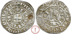 Philippe IV (1285-1314), Maille Tierce à l'O rond, 1306 Av. + PHILIPPVS REX / + BNDICTV: SIT: NOMEN: DOMINI, Rv. TVRONVS CIVIS, Châtel tournois surmon...