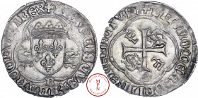 François Ier (1515-1547), Douzain aux Salamandres, 24/02/1540, B, Rouen, Av. + FRANCISCVS* FRANCORVM REX (ponctuation par une molette à 5 branches), É...