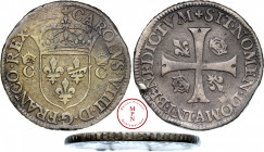 Charles IX (1560-1574), Piéfort quadruple, Douzain, 3e type, 1573, A, Paris, Av. CAROLVS. VIIII. D. G. FRANCO. REX, Écu de France couronné et accosté ...