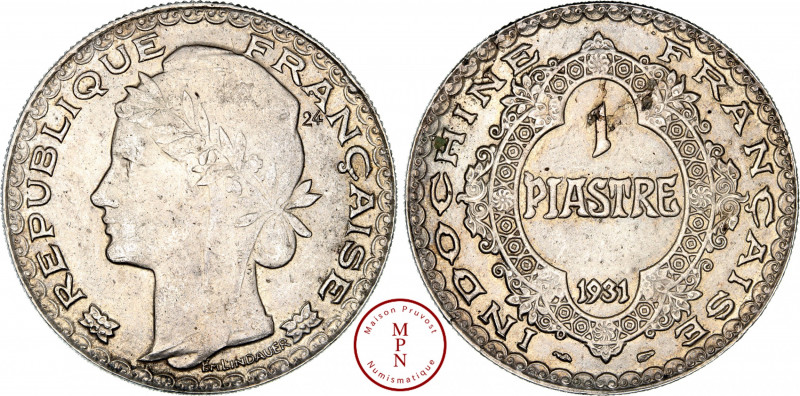 République Française, Indochine, Essai, Piastre, 1931 Av. REPUBLIQUE FRANCAISE, ...