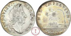 Louis XIV (1643-1715), Ordinaire des Guerres, Jeton, 1694, Paris, Av. LVDOVICVS. MAGNVS. REX., Tête laurée à droite, Rv. NIL IMPERVIVM / ORDINAIRE DES...
