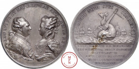 Louis XVI (1774-1792), Naissance du Dauphin, pour les six corps de marchands, Médaille (refrappe Monnaie de Paris), Duvivier, 1781, Paris, Av. LUD XVI...
