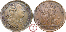 Louis XVI (1774-1792), Académie Royale de Chirurgie, Jeton, Daté 1741 au revers, Paris, Av. LUD. XVI. REX CHRISTIANISS, Buste à droite, Rv. APOLLO SAL...