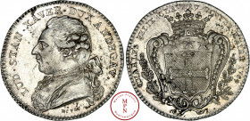 Louis XVI (1774-1792), Anjou, Charles-Félix Claveau, maire d’Angers, Jeton, 1789 Av. LUD. STAN. XAVER. DUX. ANDEGAV., Buste à gauche du Duc d'Anjou, R...