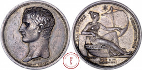 Consulat (1799-1804), La Fortune Conservatrice, Médaille, Brenet / Denon, 1803, Paris, Av. Tête nue de Napoléon à gauche, Rv. A LA FORTUNE CONSERVATRI...