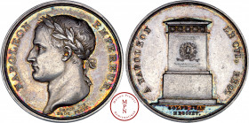 Napoléon Ier (1804-1815), Débarquement à Golfe Juan, Médaille, Denon / Droz, 1815, Paris, Av. NAPOLEON EMPEREUR, Tête laurée à gauche, Rv. A NAPOLEON ...