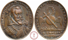 Allemagne, Bayern, Jean (Johann) Tserclaes, Comte de Tilly (1559-1632), Médaille, Av. IO . TS . C . DE TYLLIEM AN . D . BAI . ET MO . CAR cen, Buste d...