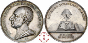 Allemagne, Brandenburg-Prusse, Johann heinrich Samuel Formey (1711-1797), Médaille, Abraham, Vers 1778, Av. IOHANN HEINRICH SAMUEL FORMEY, Buste à gau...