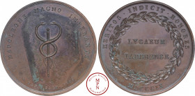 Autriche, Dalmatie, Lycée de Zara, Médaille, 1809, Zara, Av. NAPOLEONE MAGNO IMPERIANTE, Bâton d'Asclepios, Rv. MERITOS . INDICIT . HONORES / MDCCCIX ...