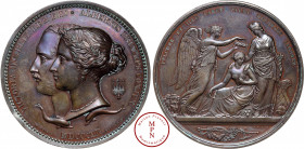 Grande-Bretagne, Victoria (1837-1901), Jury de la Grande Exposition Universelle de 1851, Médaille, 1851, Londres, Av. VICTORIA D:G : BRIT:REG:F:D : AL...