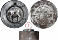 Inde, Goa, Coin de revers, Médaille, Église de St Francisco Xavier, 1900, Av. ANNO SANTO 1900 INDIA GOA / ARCO DOS VICE REIS, Église entourée de palmi...