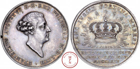 Pologne, Couronnement de Stanislas II August (1732-1764-1795), Médaille, Thomas Pingo Jr, 1764 Av. STANISLAVS AVGVSTVS DG REX POLONIA M D LITH, Tête à...