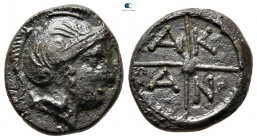 Macedon. Akanthos circa 400-358 BC. Bronze Æ