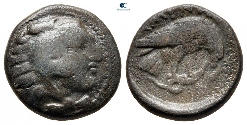 Kings of Macedon. Uncertain mint. Amyntas III 393-369 BC. 
Bronze Æ

20 mm, 7...