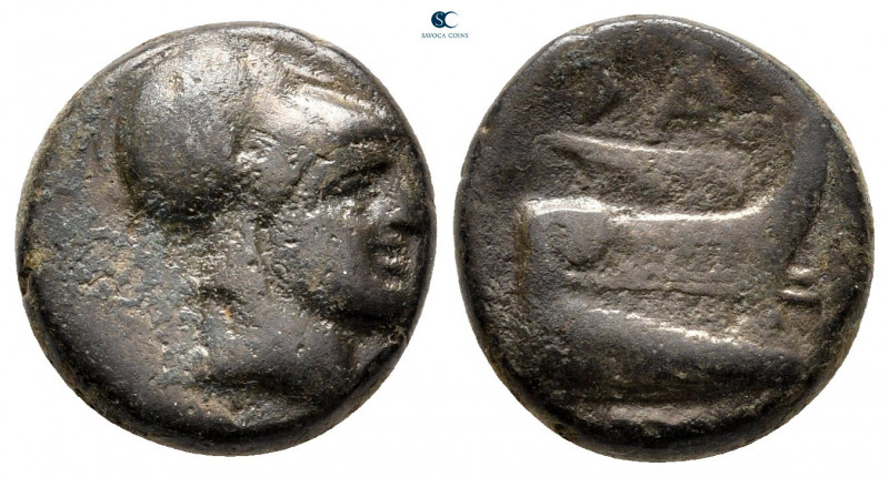 Kings of Macedon. Uncertain mint. Demetrios I Poliorketes 306-283 BC. 
Bronze Æ...