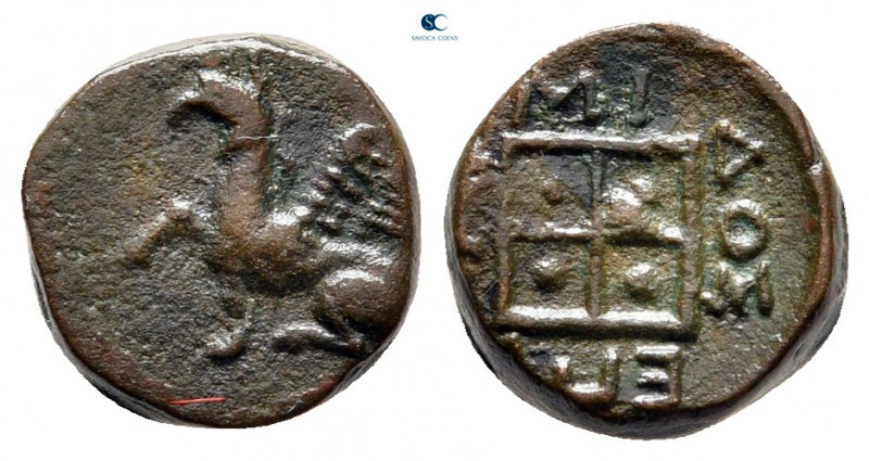 Thrace. Abdera circa 425-350 BC. 
Chalkous Æ

10 mm, 1,39 g



very fine