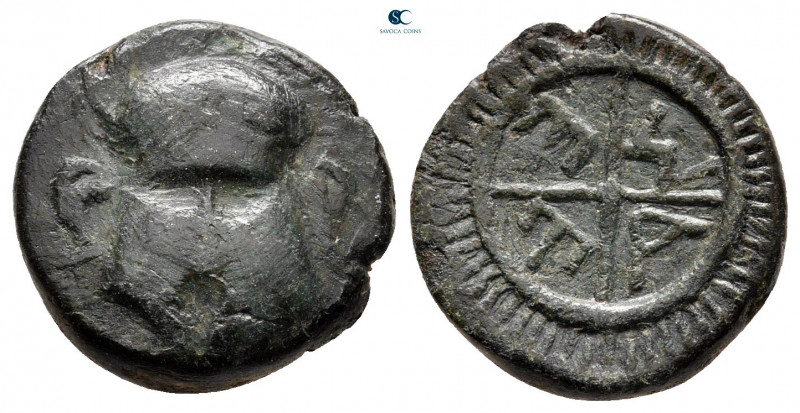 Thrace. Mesembria circa 275-175 BC. 
Bronze Æ

15 mm, 2,84 g



very fine...