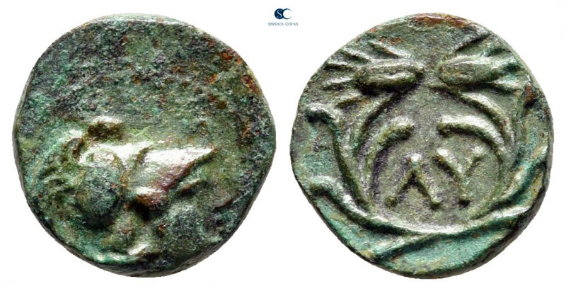 The Thracian Chersonese. Lysimacheia circa 309-220 BC. 
Bronze Æ

11 mm, 1,17...