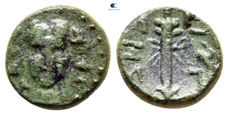 The Thracian Chersonese. Sestos circa 100 BC. 
Bronze Æ

11 mm, 1,18 g


...
