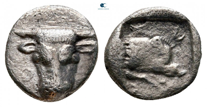 Phokis. Federal Coinage circa 485-480 BC. 
Obol AR

8 mm, 0,87 g



very ...