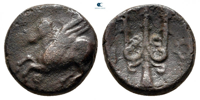 Corinthia. Corinth circa 335-303 BC. 
Bronze Æ

10 mm, 1,90 g



very fin...