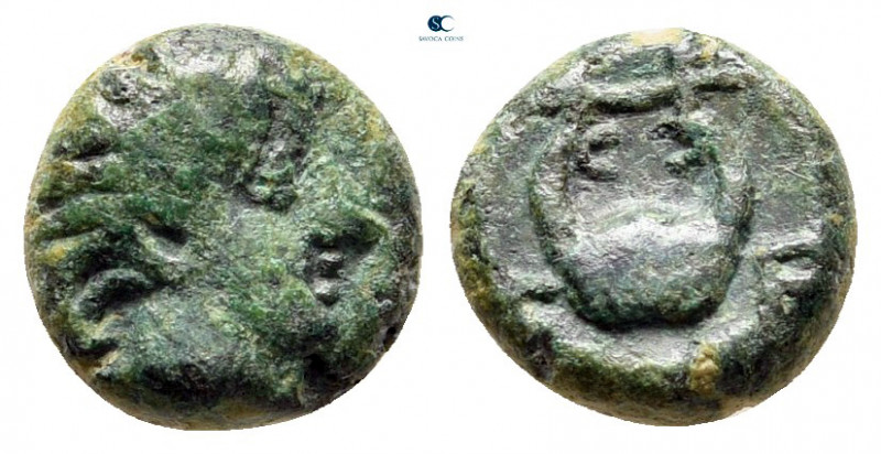 Asia Minor. Uncertain mint circa 350 BC. 
Bronze Æ

8 mm, 0,87 g



very ...