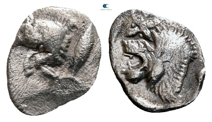 Mysia. Kyzikos circa 525-475 BC. 
Hemiobol AR

9 mm, 0,32 g



very fine