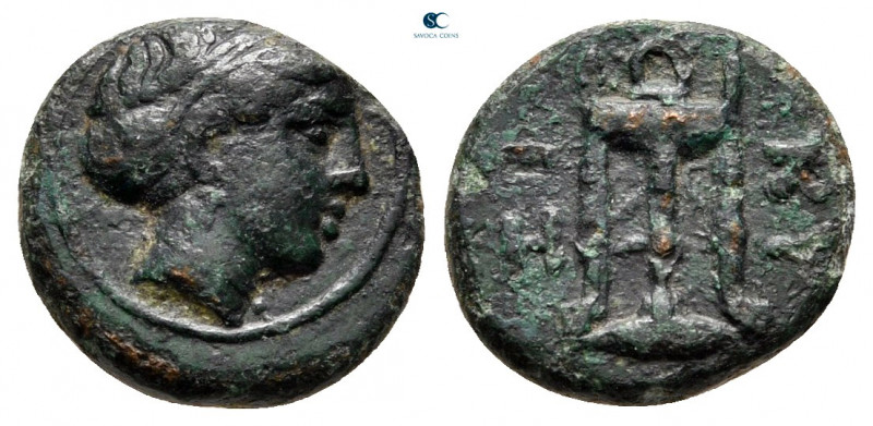 Mysia. Kyzikos circa 300-100 BC. 
Bronze Æ

12 mm, 1,40 g



very fine